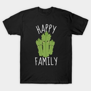 Funny Asparagus: Happy Family T-Shirt